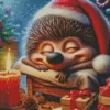 Hedgehog Christmas Diamond Paintings