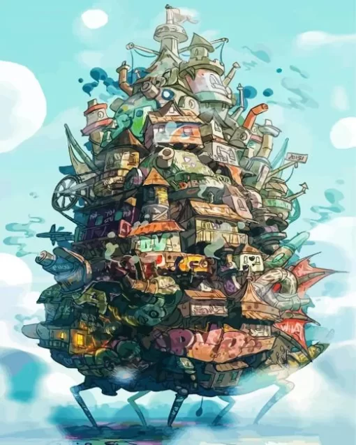 Howls Moving Castle art Diamond Painting