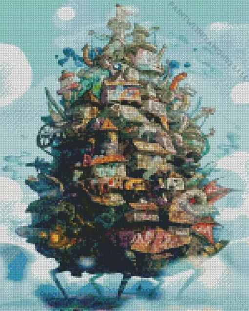 Howls Moving Castle art Diamond Painting