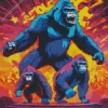 Illustration Gorillas Diamond Painting