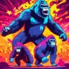 Illustration Gorillas Diamond Painting