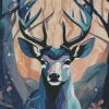 Illustration Deer Diamond Painting