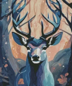 Illustration Deer Diamond Painting