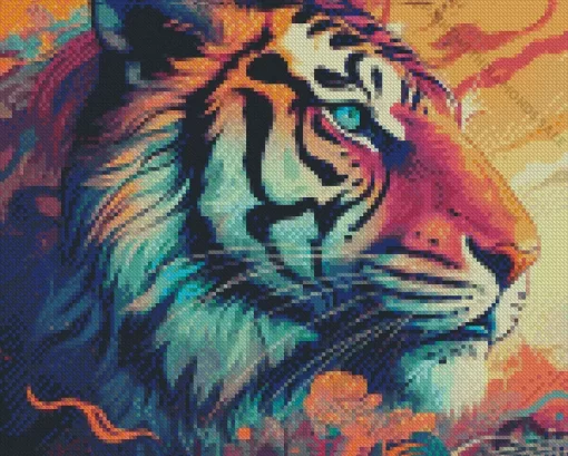 Illustration Tiger Diamond Painting