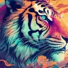 Illustration Tiger Diamond Painting