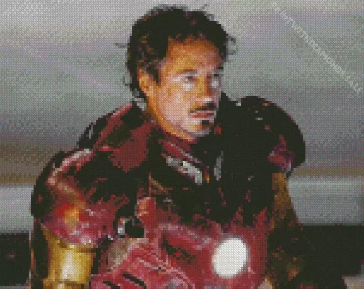 Iron Man Robert Downey Diamond Painting