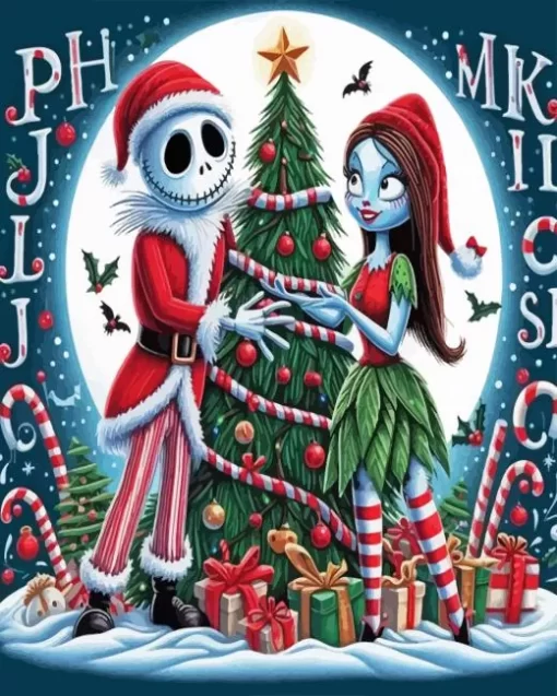 Jack And Sally Diamond Paintings