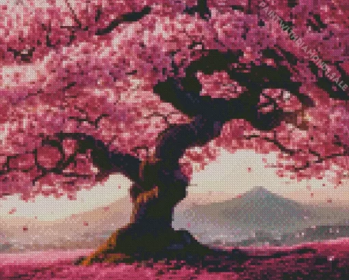 Japanese Cherry Blossom Diamond Painting