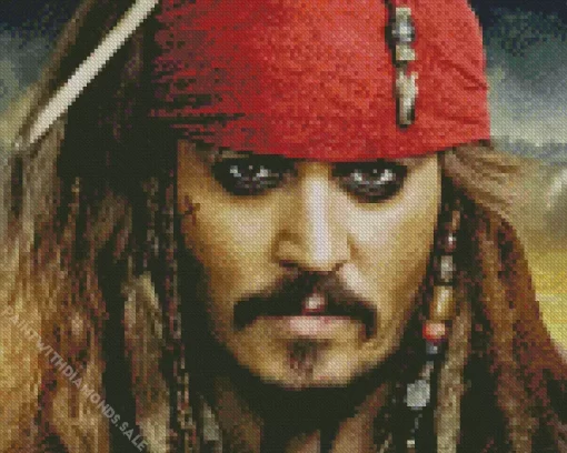 Johnny Depp Pirates Of The Caribbean Diamond Painting