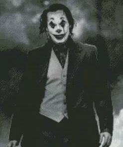 Joker Black And White Diamond Painting