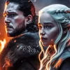 jon snow and daenerys targaryen GOT diamond paintings