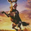 Jumping Donkey Diamond Painting