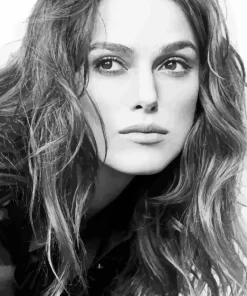 Keira Knightley Black And White Diamond Painting