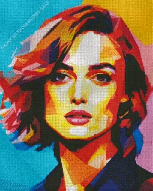 Keira Knightley Pop Art Diamond Painting