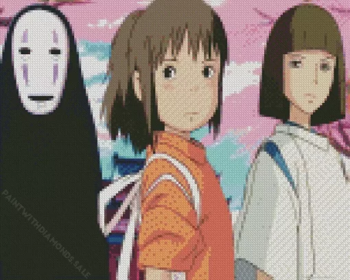 Kohaku Spirited Away Characters Diamond Painting