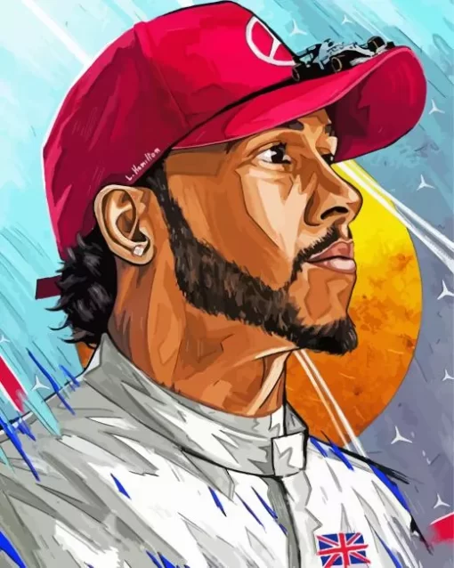 Lewis Hamilton Art Diamond Painting