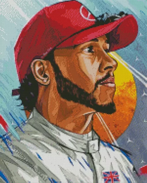 Lewis Hamilton Art Diamond Painting