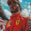 Lewis Hamilton Ferrari Driver Diamond Painting