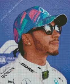 Lewis Hamilton Formula One Driver Diamond Painting