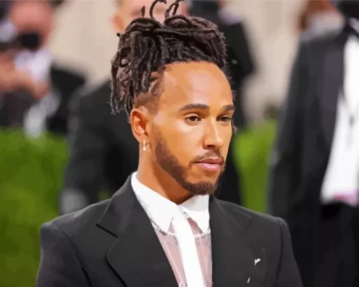 Lewis Hamilton In A Suit Diamond Painting