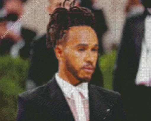 Lewis Hamilton In A Suit Diamond Painting