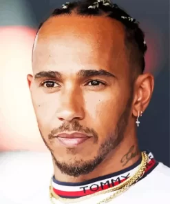 Lewis Hamilton Portrait Diamond Painting