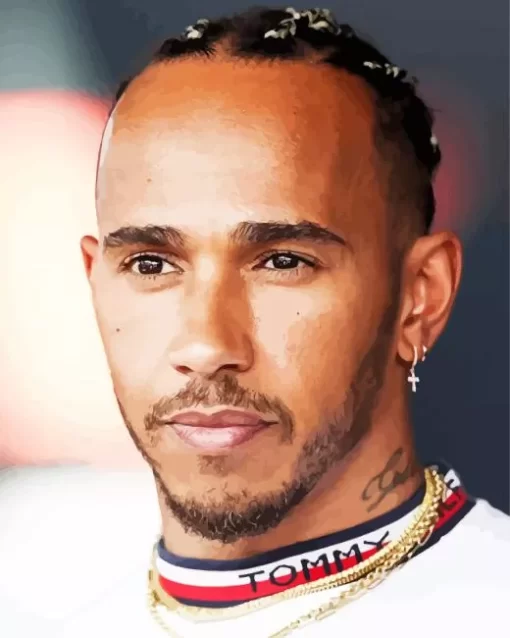 Lewis Hamilton Portrait Diamond Painting