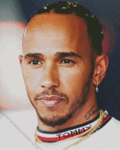 Lewis Hamilton Portrait Diamond Painting