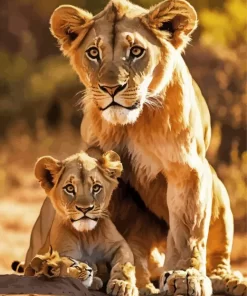 Lion And Lioness Diamond Painting