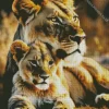 Lion Couple Diamond Painting