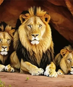 Lion Family Diamond Painting