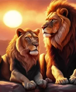 Lions Diamond Painting