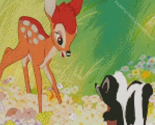 Lovely Faline Bambi Diamond Painting