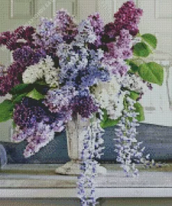 Luxury Lilac Bouquet Diamond Painting