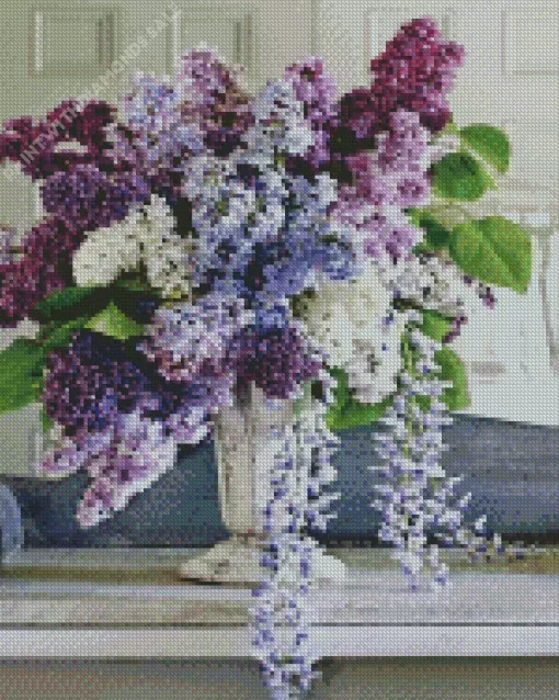 Luxury Lilac Bouquet Diamond Painting