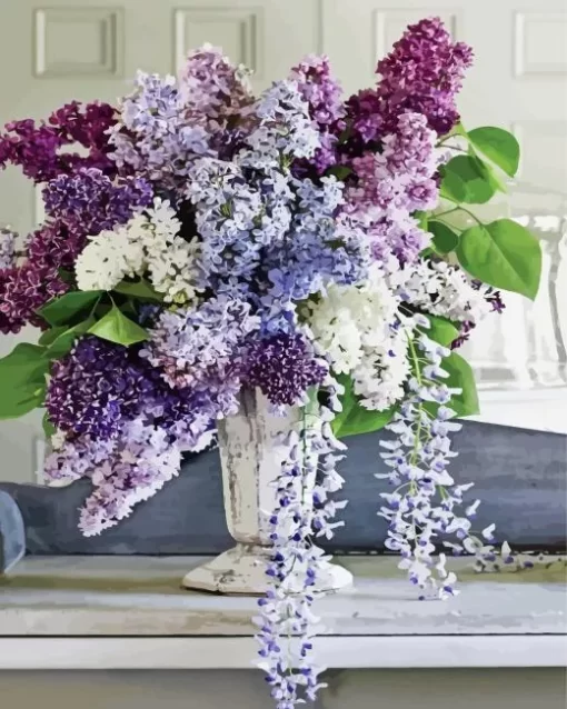 Luxury Lilac Bouquet Diamond Painting