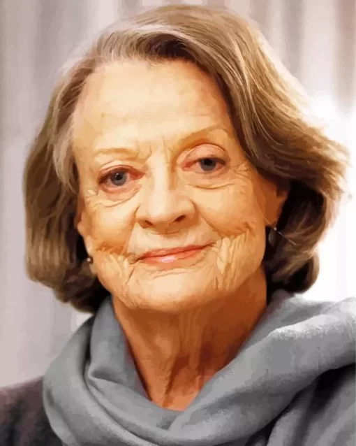 Maggie Smith Actress Diamond Painting