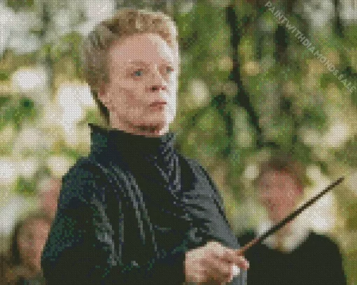 Maggie Smith In Harry Potter Diamond Painting