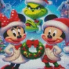 Mickey And Minnie Mouse And Grinch Diamond Paintings