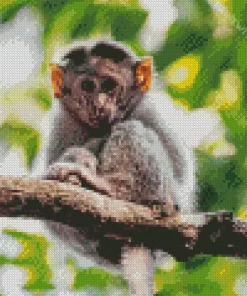 Monkey In Tree Diamond Painting