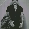 Monochrome Johnny Depp Diamond Painting