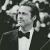 Monochrome Brad Pitt Diamond Painting