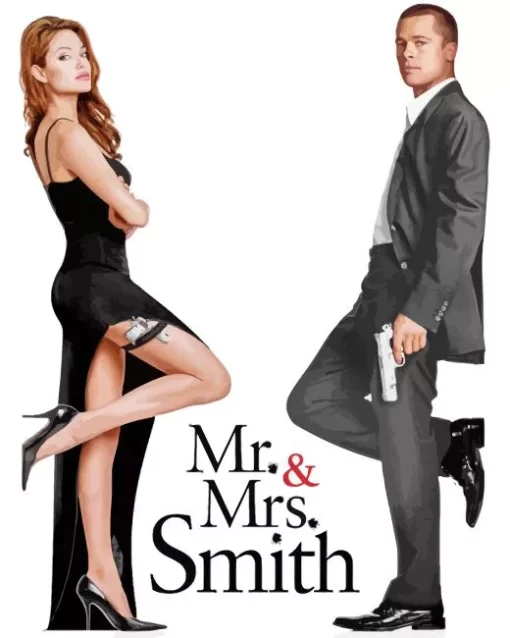 Mr And Mrs Smith Brad Pitt Diamond Painting