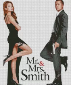 Mr And Mrs Smith Brad Pitt Diamond Painting