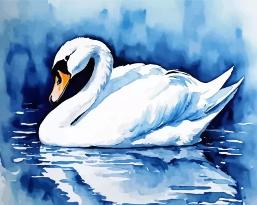 Mute Swan Art Diamond Painting