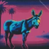 Neon Donkey Diamond Painting