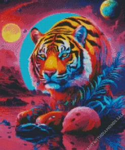 Neon Tiger Diamond Painting