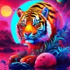 Neon Tiger Diamond Painting