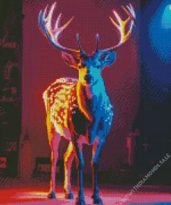 Neon Deer Diamond Painting