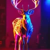 Neon Deer Diamond Painting